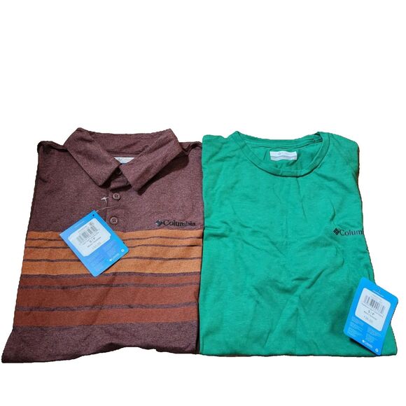 Columbia Men’s Polo & Tee – Size Small – NWT – Outdoor/Activewear Bundle - Picture 1 of 9